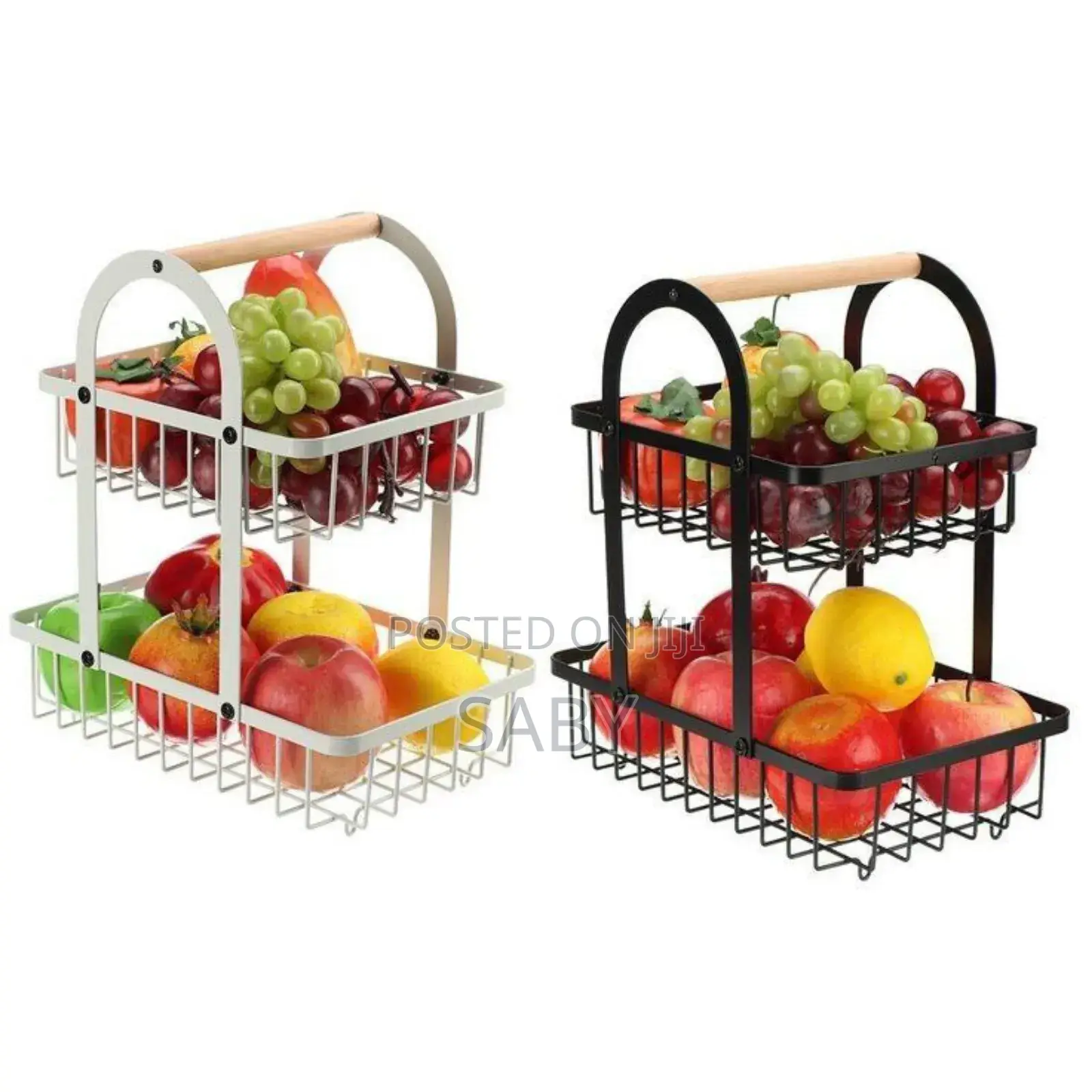 2 Tier Fruit Basket Display Stand