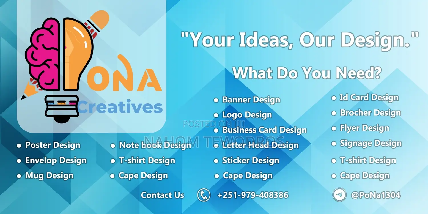 Banner, Business Card, Flyer, Brochers Design