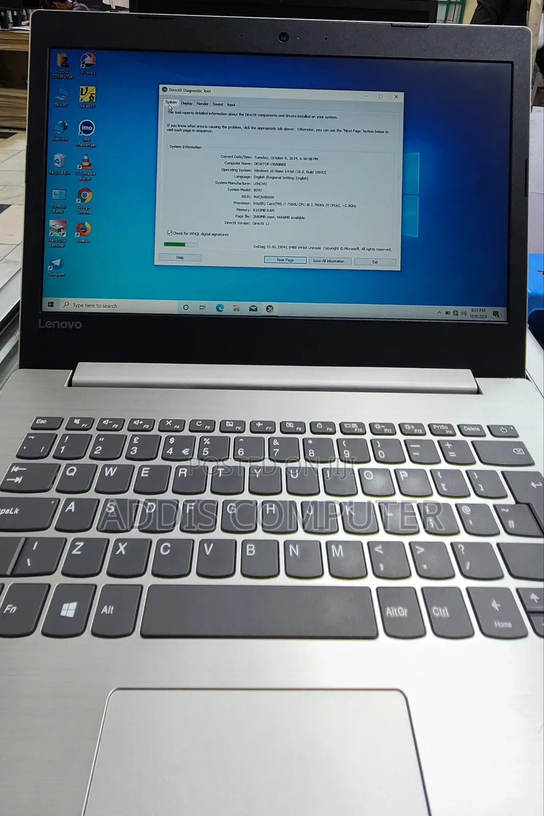 Laptop Lenovo Ideapad 3 8GB Intel Core I7 HDD+SSD 1T