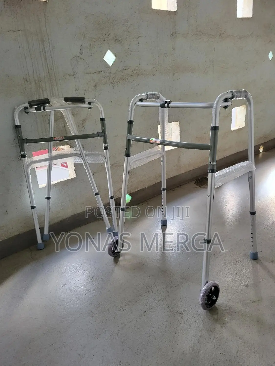 (Without Wheels)Walker|Practical Fold ዃሊቲ Elderly Walker