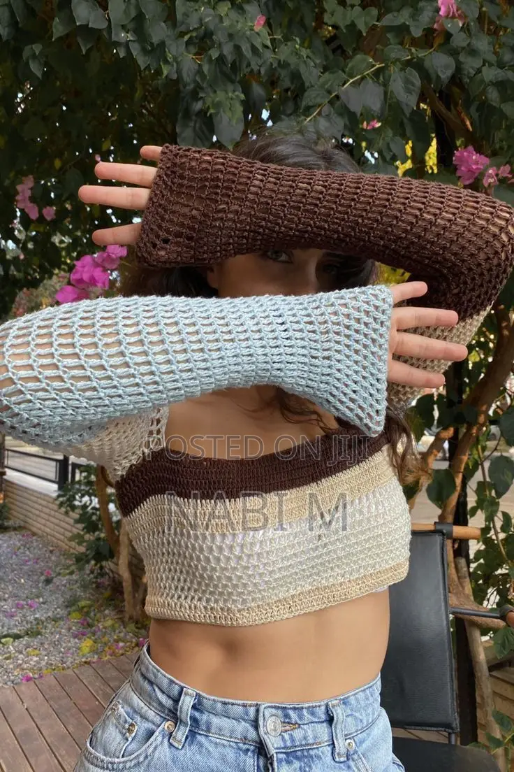 Crochet Mesh Shrug