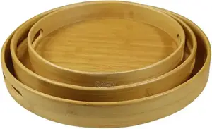 3 PCS Bamboo Pallet Food Tray