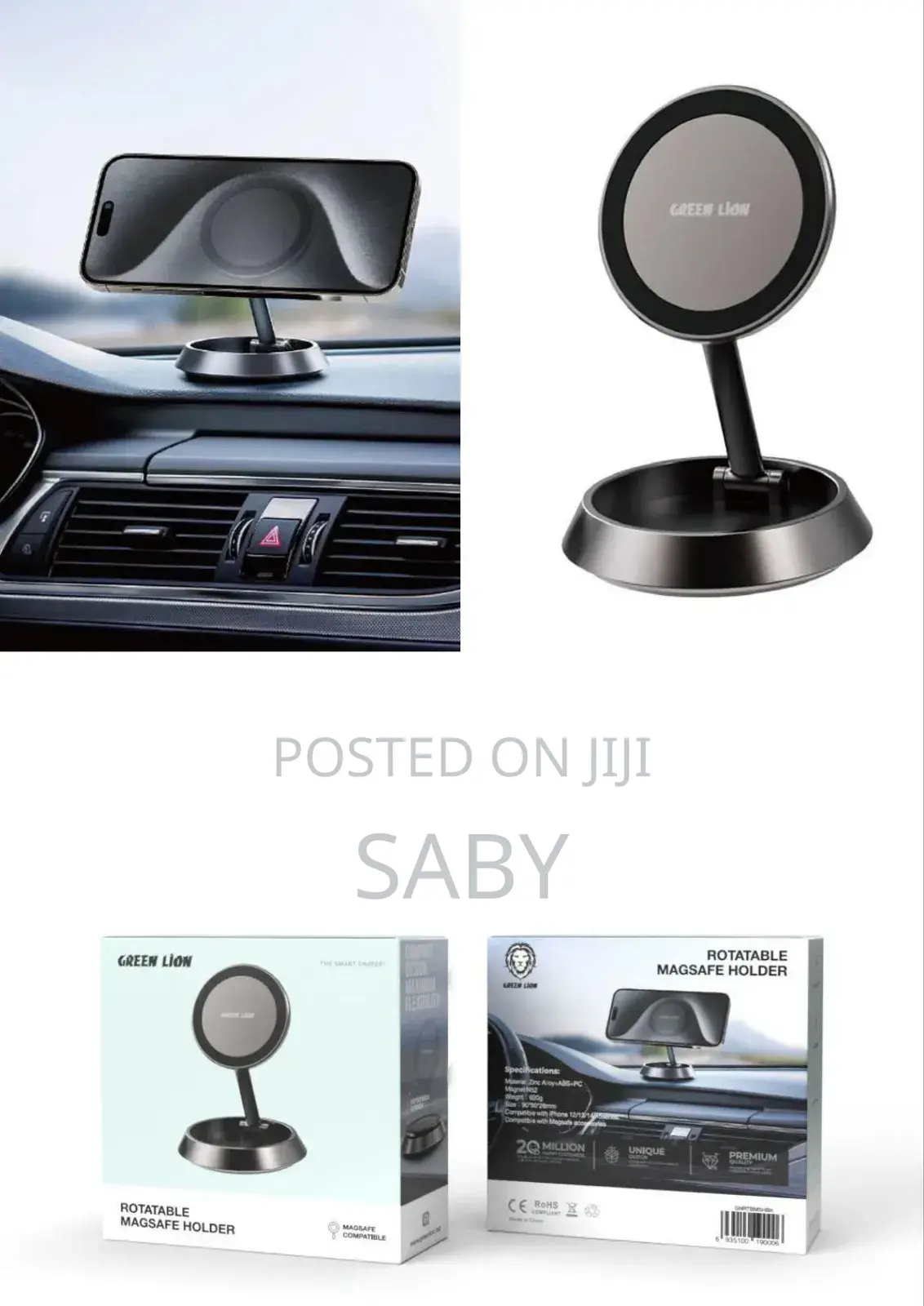 Rotatable Magnetic Phone Holder