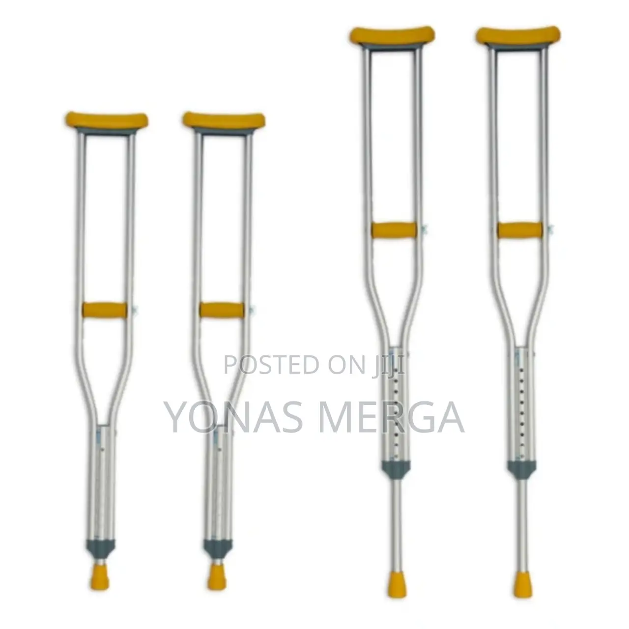 Under Arm Crutches Small/Medium/Large፩።PVC Wedge Handle፫ክራች