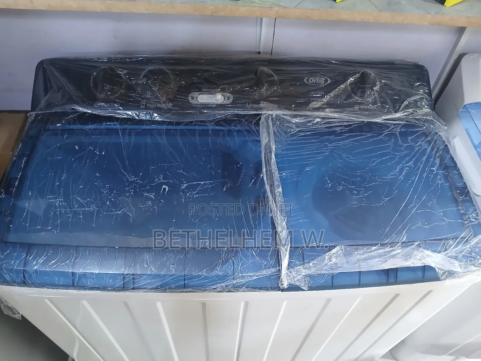 Orbit Washing Machine 16kg (ኦርቢት 16ኪሎ ማጠቢያ ማሽን)