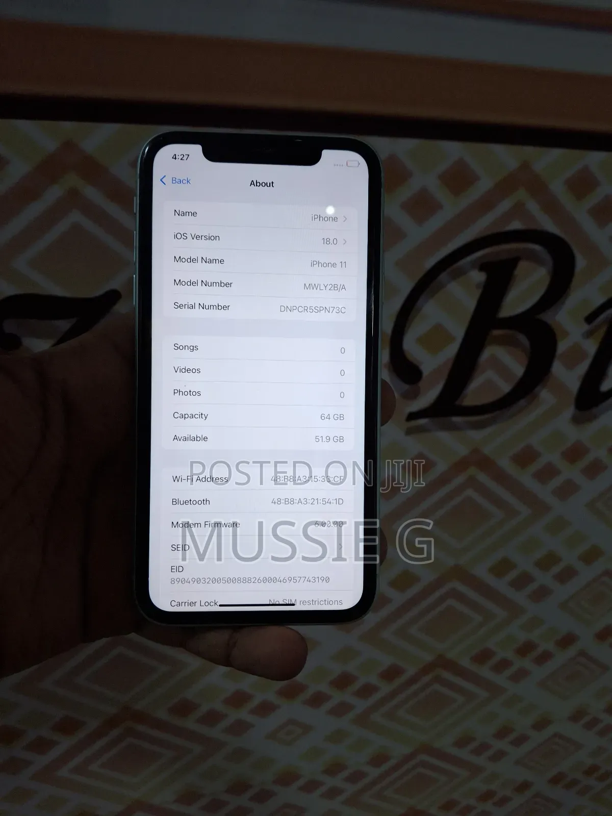 Apple iPhone 11 64 GB Silver