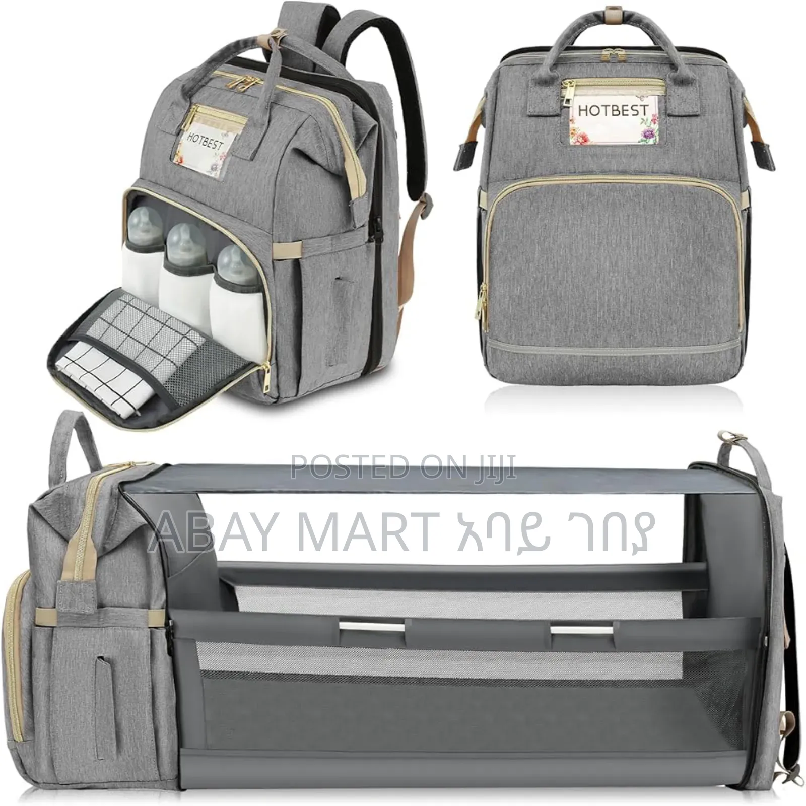 Baby Diaper Bag and Bed