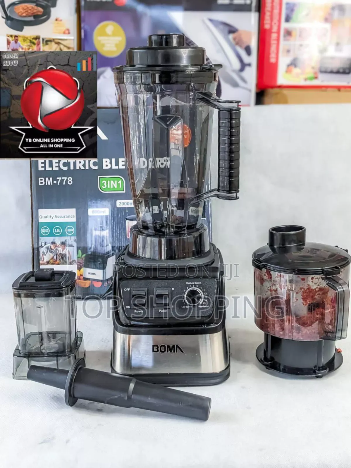 Boma 3 in 1 Heavy Duty 3 Liter Commerical Blender