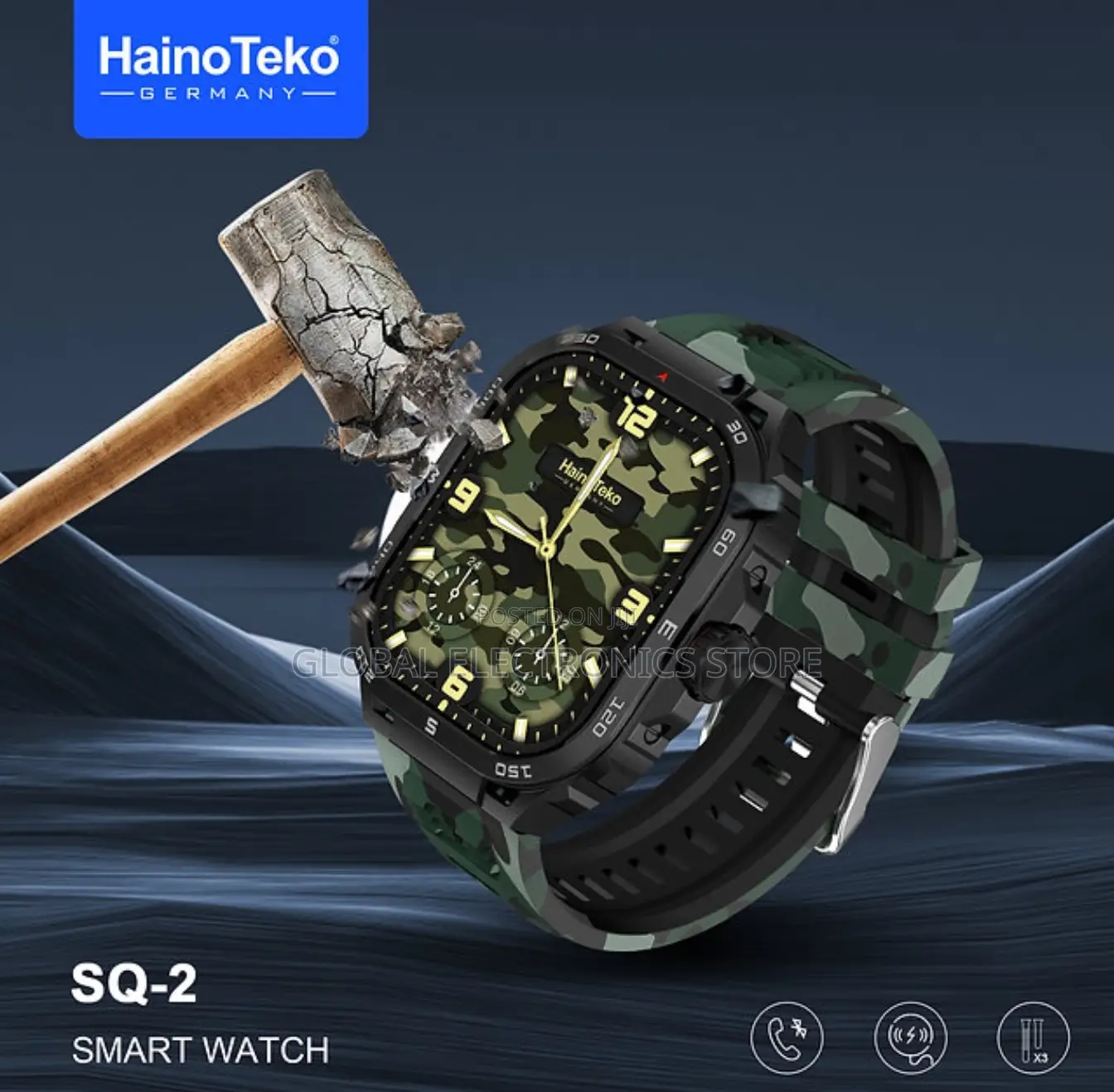 Hainoteko Germany Unbreakeable Smart Watch (100% Waterproof)