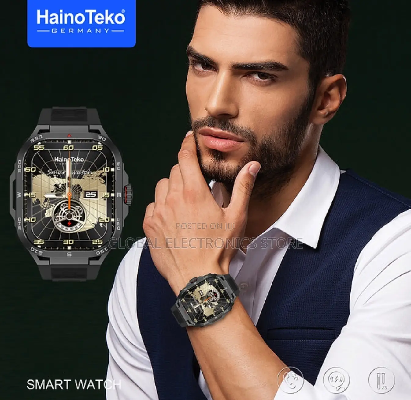 Hainoteko Germany Unbreakeable Smart Watch (100% Waterproof)