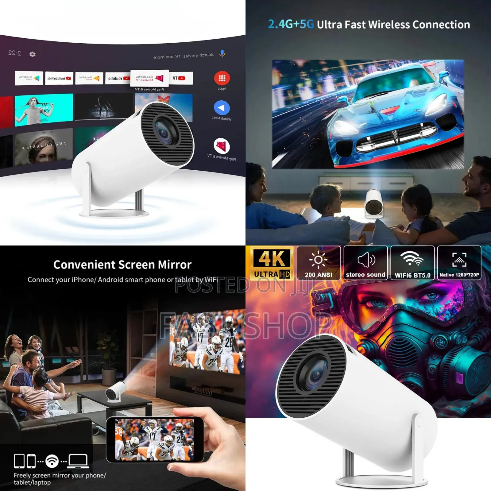Smart Portable Android Projector