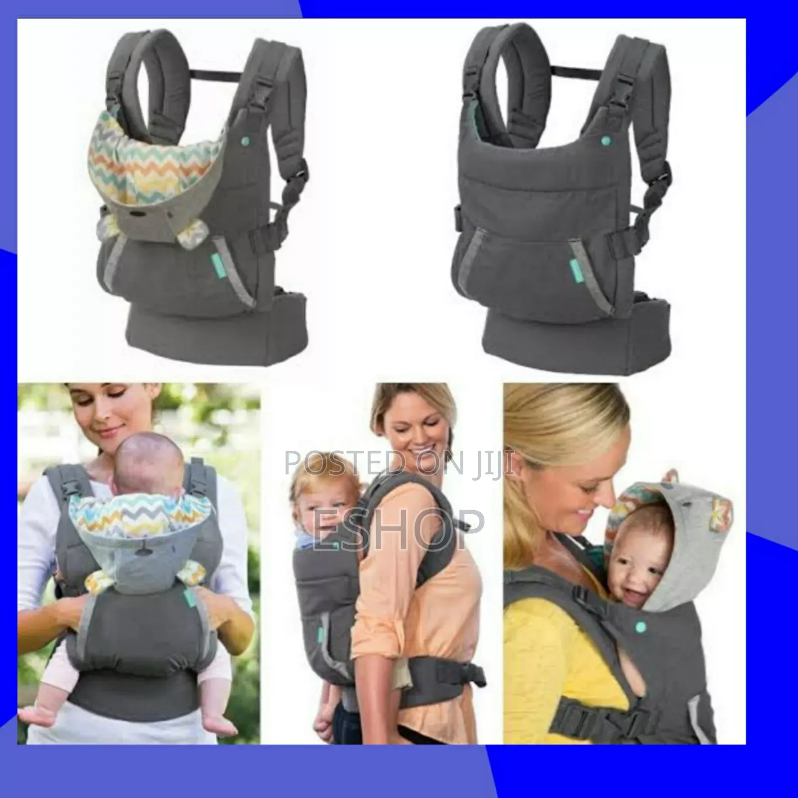 Infantino Baby Carrier (ባለ ኮፍያ)