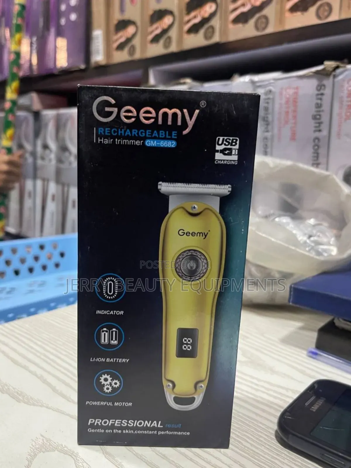 Geemy Rechargeable Hair Trimmer Gm-6682