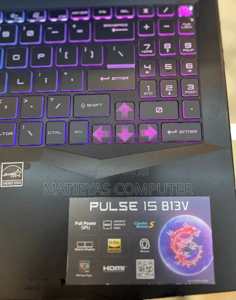 New Laptop MSI Pulse GL66 16GB Intel Core I7 SSD 1T