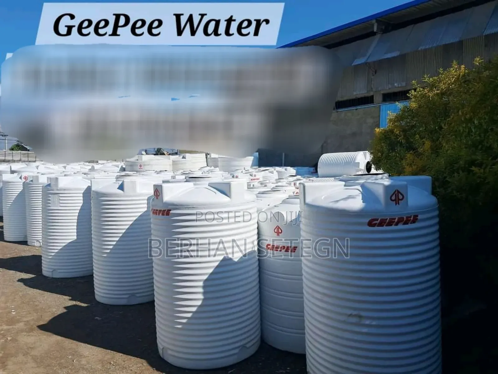 Vertical Plastic Water Tanker Roto First Level Plastic