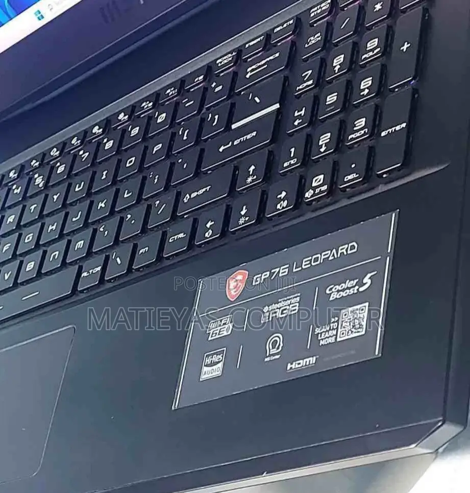 New Laptop MSI GP75 Leopard 16GB Intel Core I7 SSD 1T
