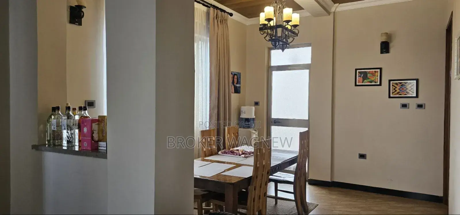 Furnished 4bdrm Apartment in Bole for rent