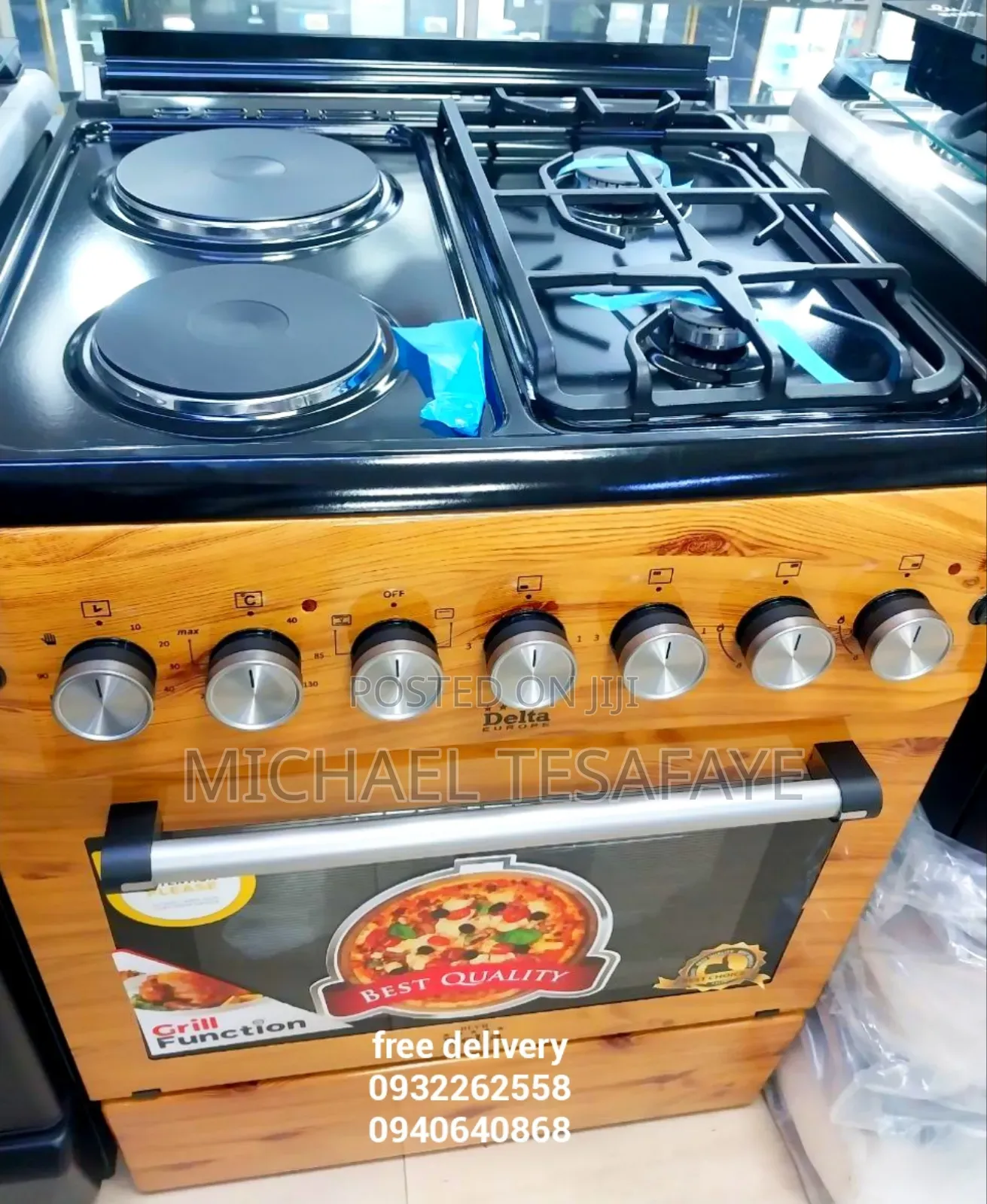 Delta 60*60 Oven 2 Two Electric and 2 Gas Grill System