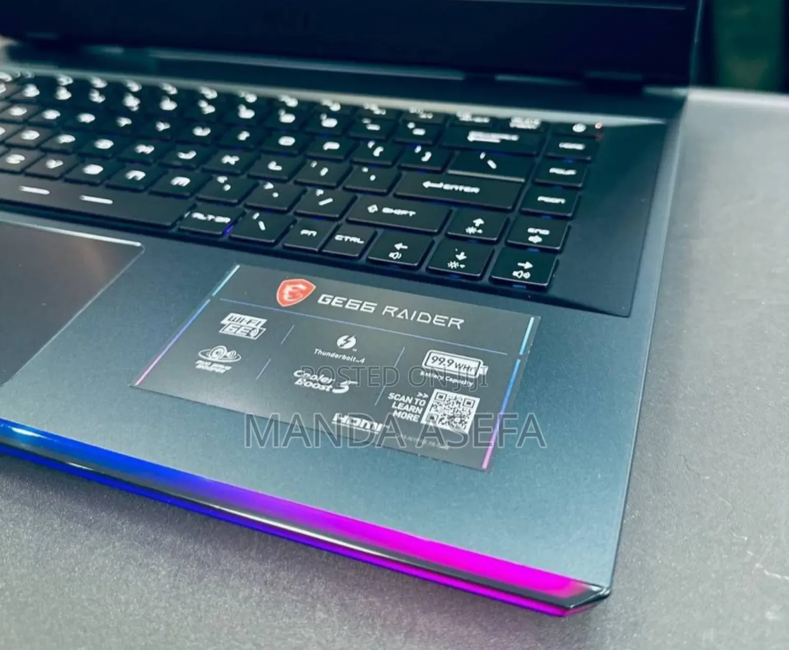 New Laptop MSI 16GB Intel Core I7 SSD 1T