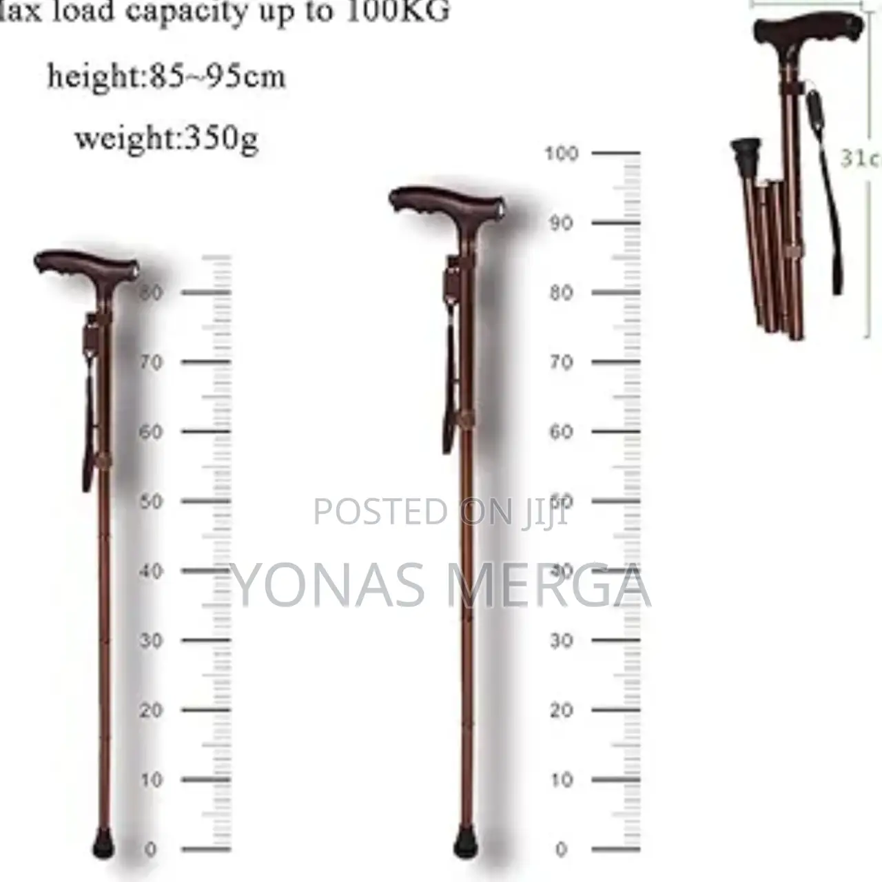 Adjustable Walking Stick for Senior Adults(A)Strong and Well