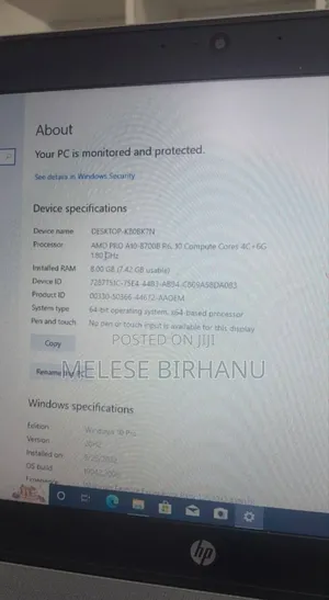 New Laptop HP 8GB AMD A10 SSD 1T