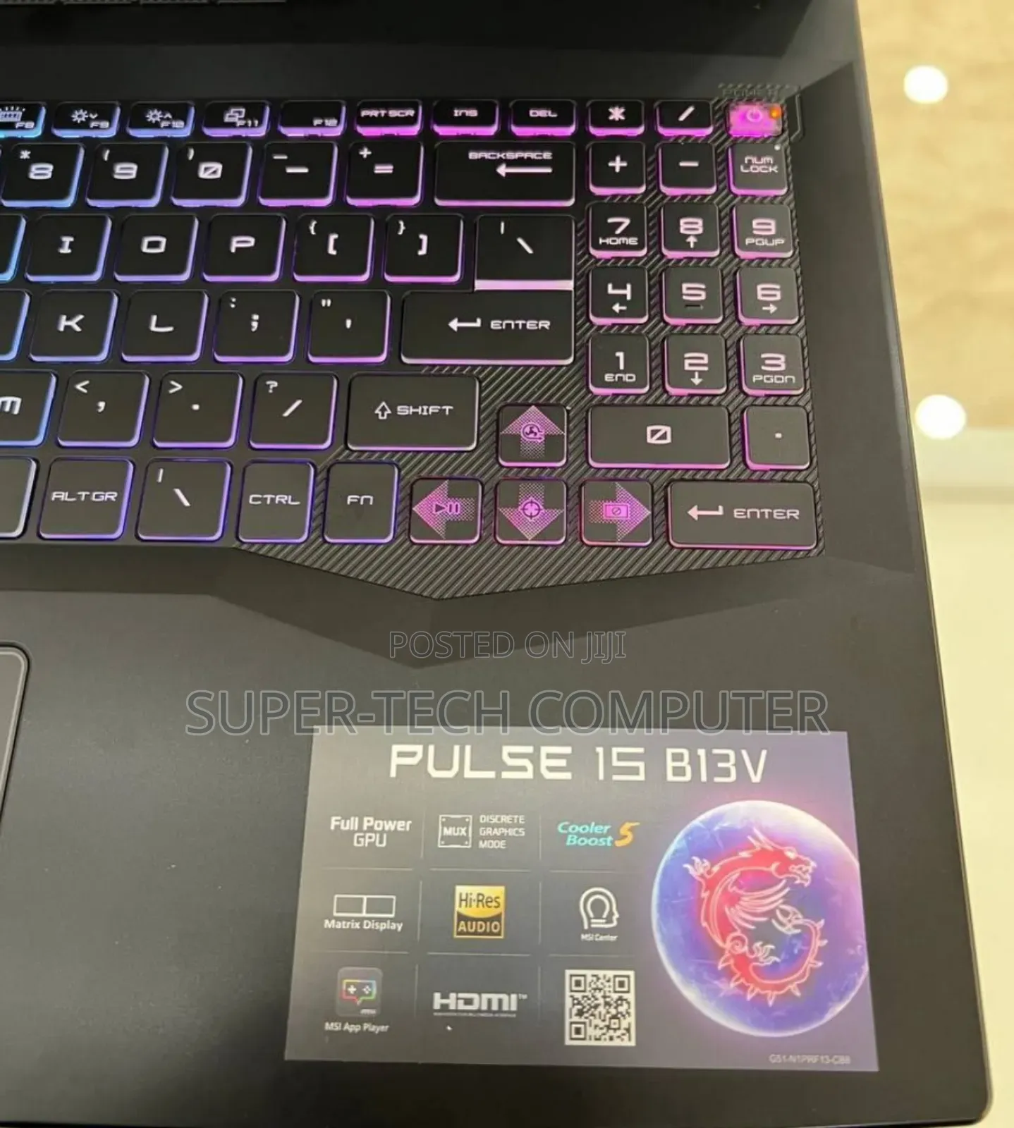 New Laptop MSI Pulse GL76 32GB Intel Core I9 SSD 1T