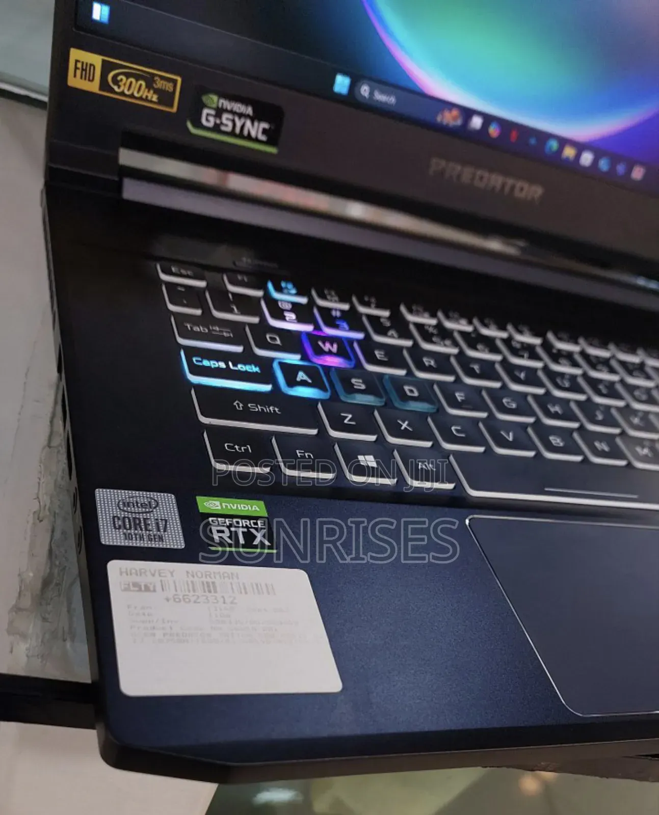 New Laptop Acer Predator Helios 300 16GB Intel Core I7 SSD 512GB