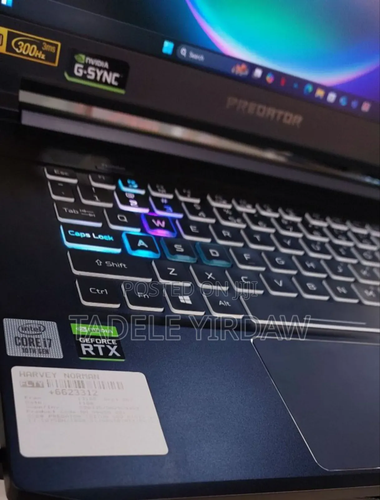 New Laptop Acer Predator Helios 300 16GB Intel Core I7 SSD 512GB