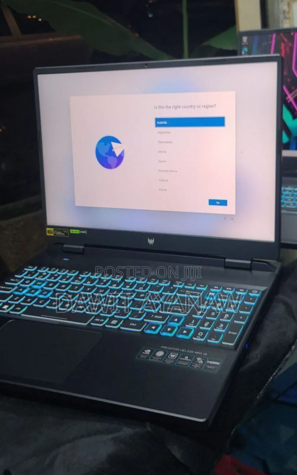 New Laptop Acer 16GB Intel Core I9 SSD 1T