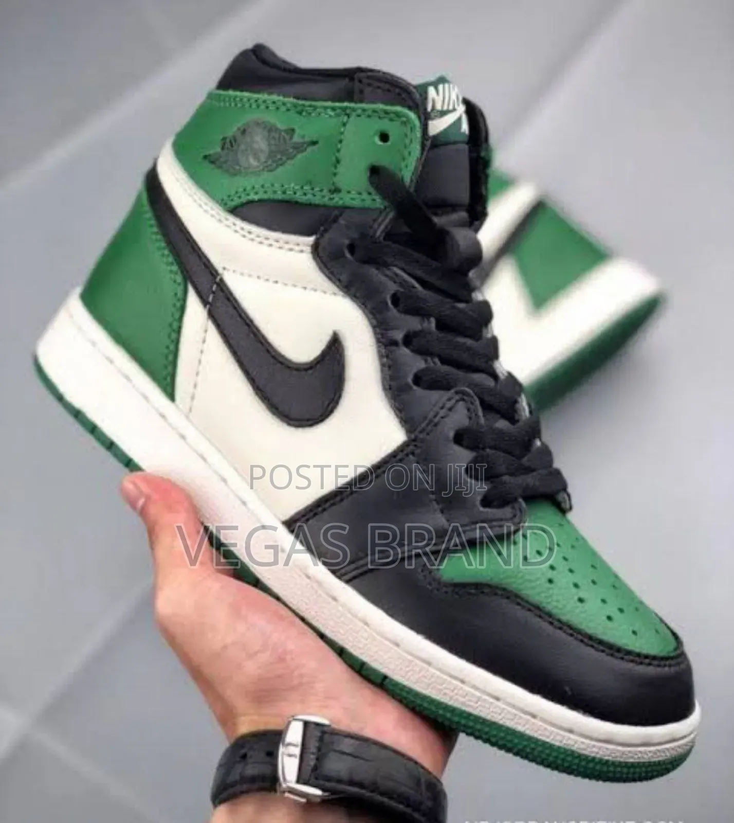 Air Jordan 1 High Green White Woman's Master Quality Shoes