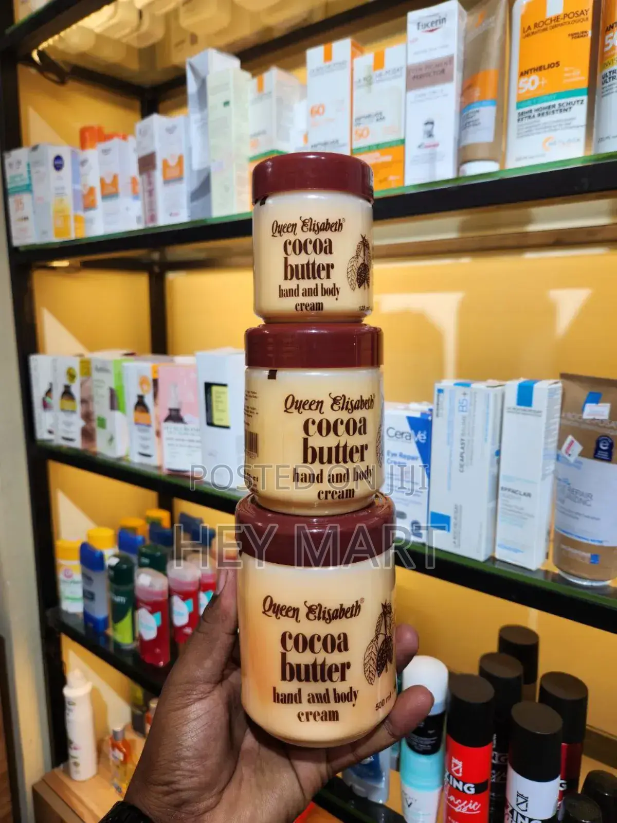 Queen Elizabeth Coco Butter Hand,Face and Body Jar Cream