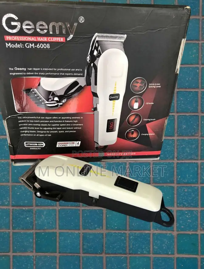 Geemy GM-6008 Hair Clipper Sharp Performance