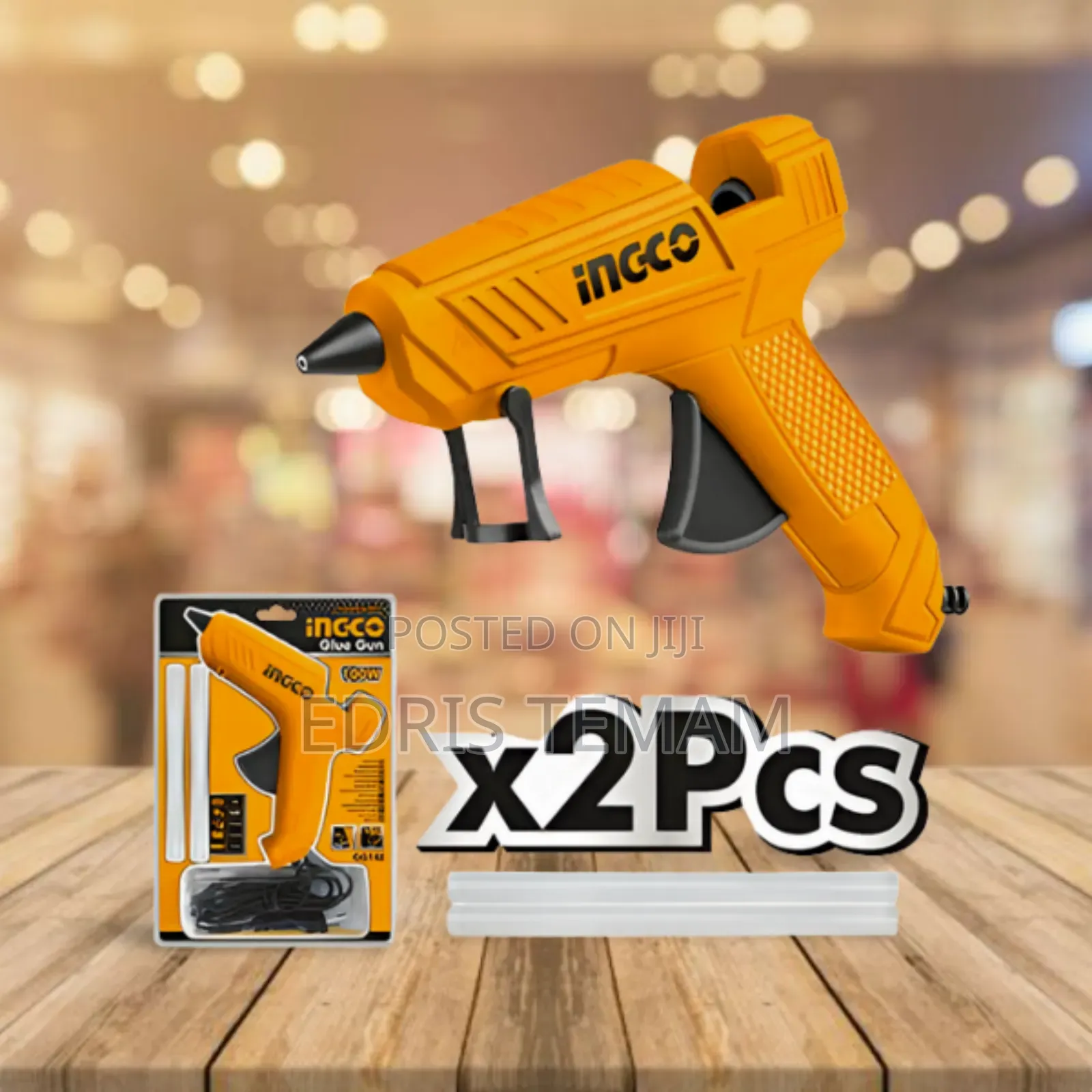 INGCO Glue Gun 100w With Extra 2 Glue Gun Sticks