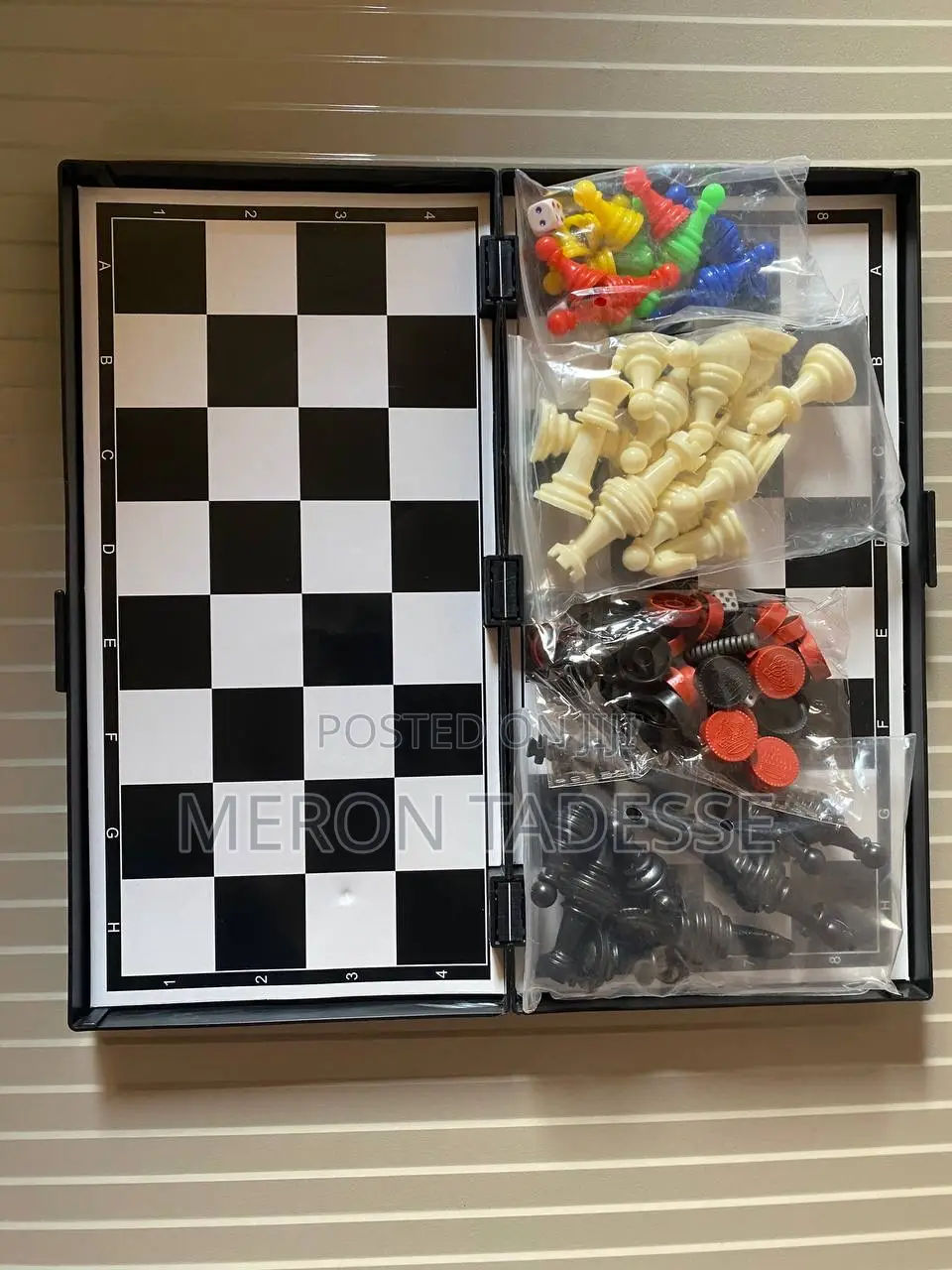 3in1 LUDO CHESS CHECKERS Price 3200