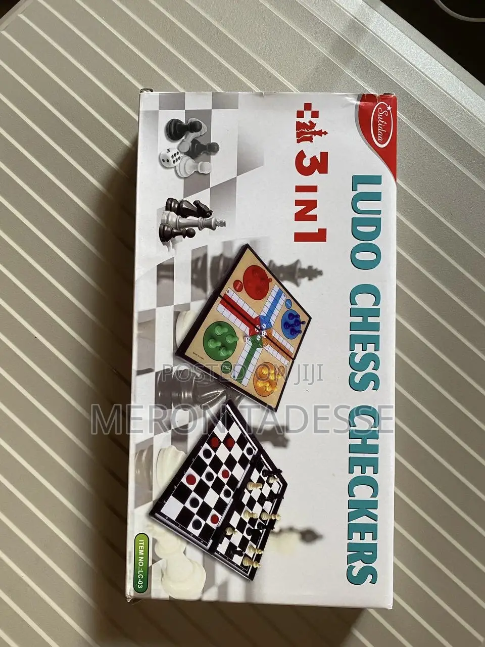 3in1 LUDO CHESS CHECKERS Price 3200