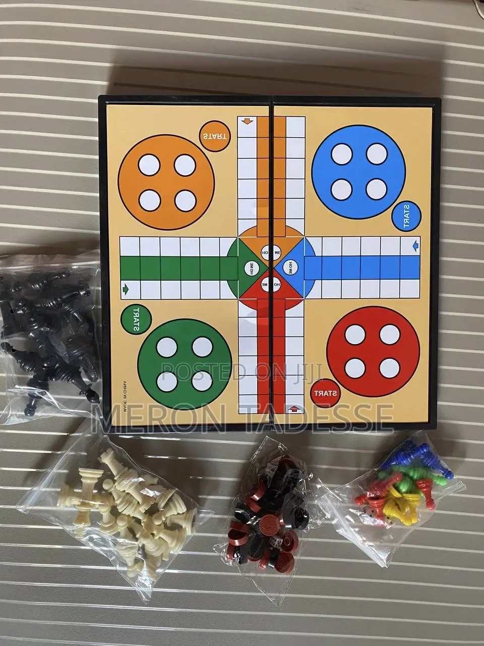 3in1 LUDO CHESS CHECKERS Price 3200