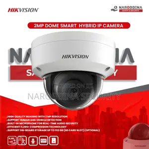 Photo - Hikvision 2 Mp Smart Hybrid Light Fixed Dome Network Camera