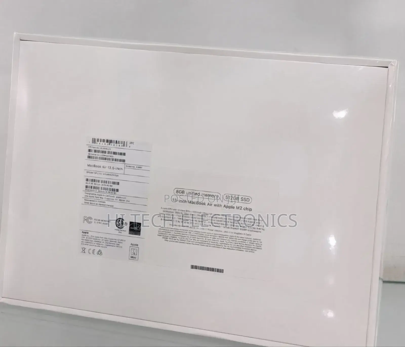 New Laptop Apple MacBook Air 2022 M2 8GB Apple M2 SSD 512GB