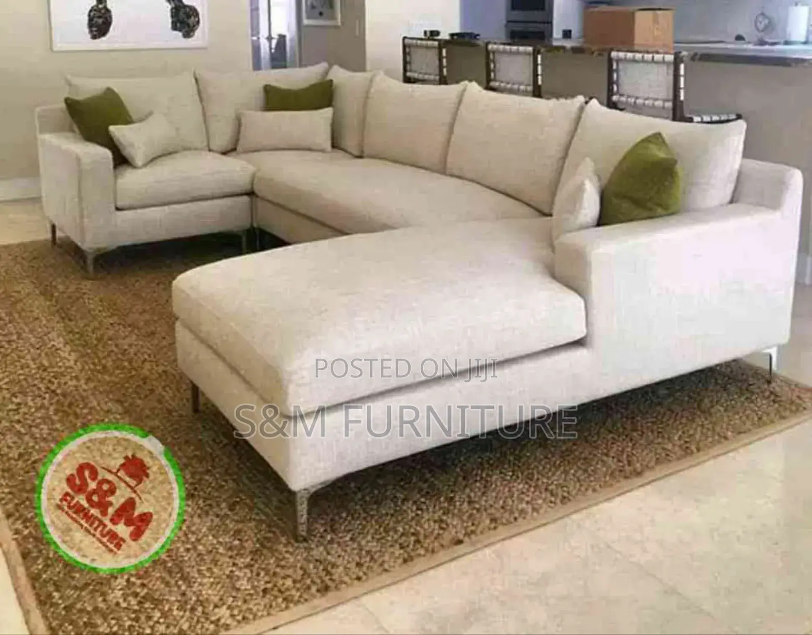 Stunning Day Bed Sofa With Aluminium Legs.