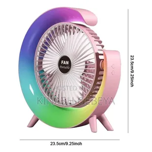 Rechargable Desktop Fan(ቻርጅ የሚደረግ ማቀዝቀዣ)