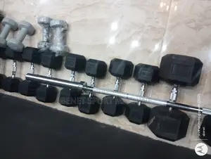Photo - ዘመናዊ HEXAGONAL DUMBBELLS ከ Game on Gym Equipment Hub