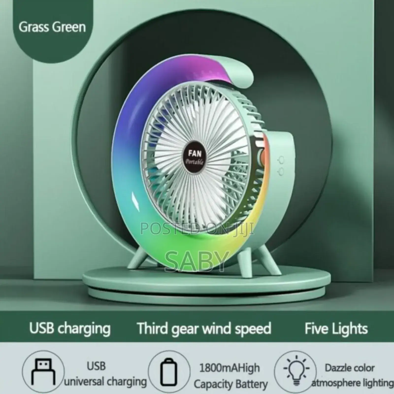 Rechargeable Desktop Fan