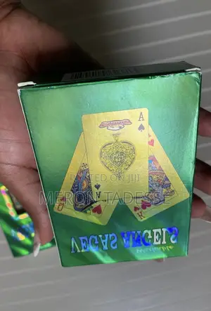 Vegas Angels Plastic Playing Cards ካርታ የሚታጠብ