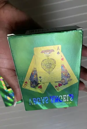 Vegas Angels Plastic Playing Cards ካርታ የሚታጠብ