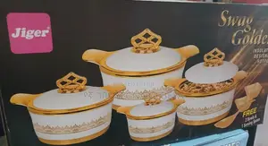 Photo - Jiger Swag Golden Insulated Designer Hotpot 4pcc Set