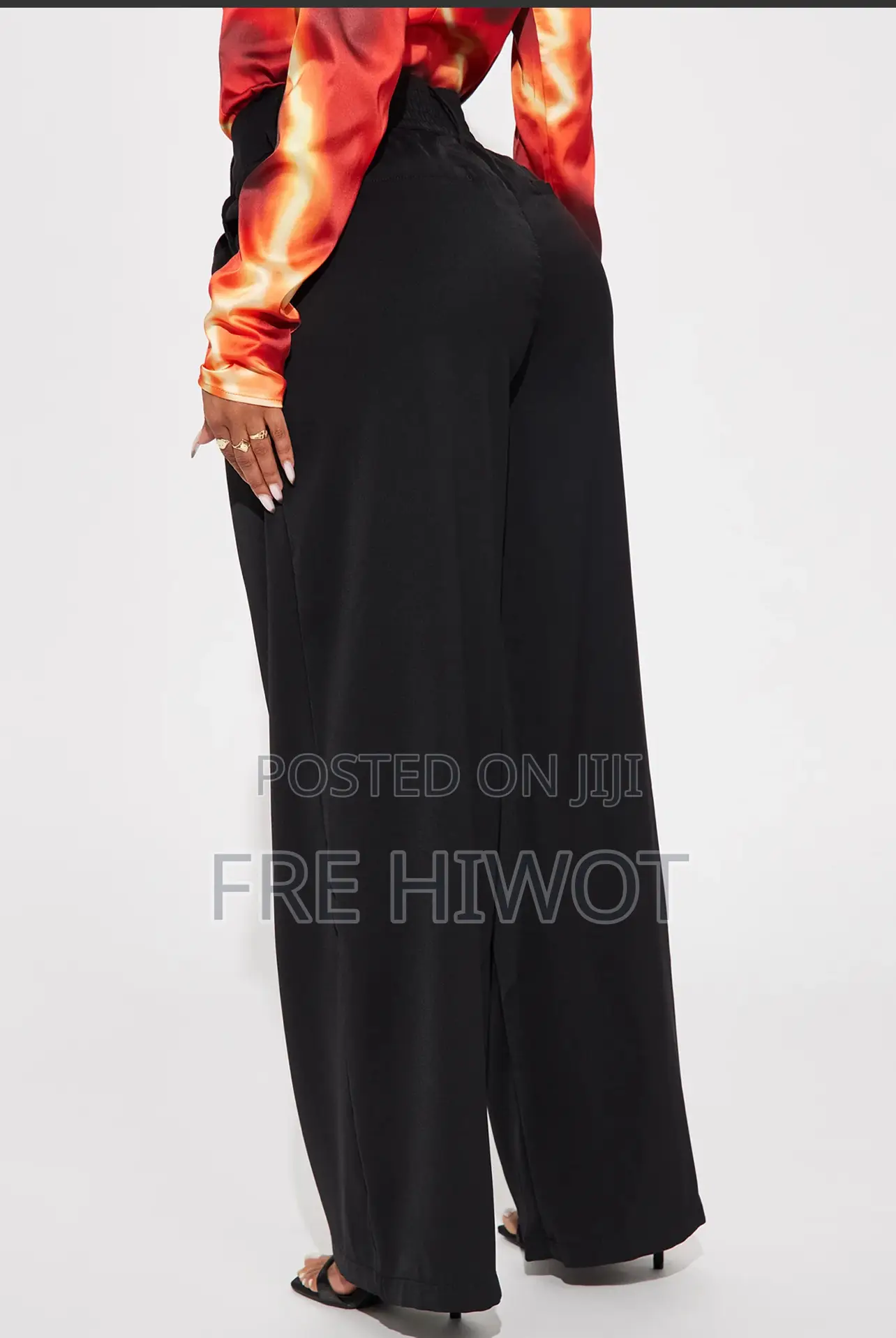 Tanya Wide Leg Trouser - Black