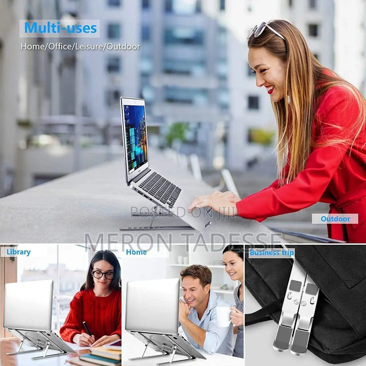 የብረት የላፕቶፕ ማስቀመጫ Steel Laptop Stand