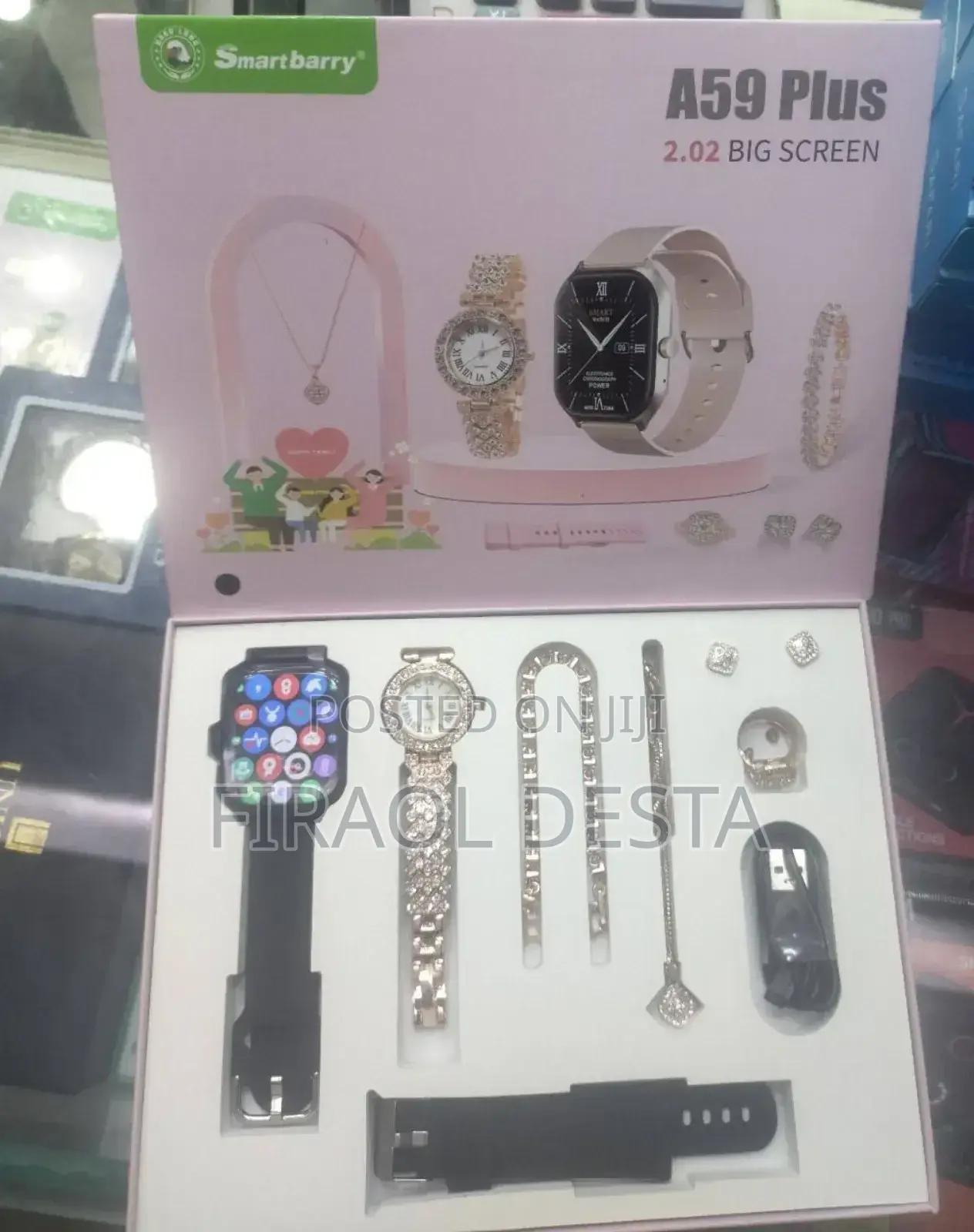 A59 Plus Smart Watch Jewellery Package