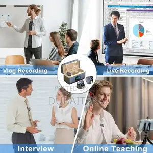 Mini Wireless Microphone Professional Dual Lavalier