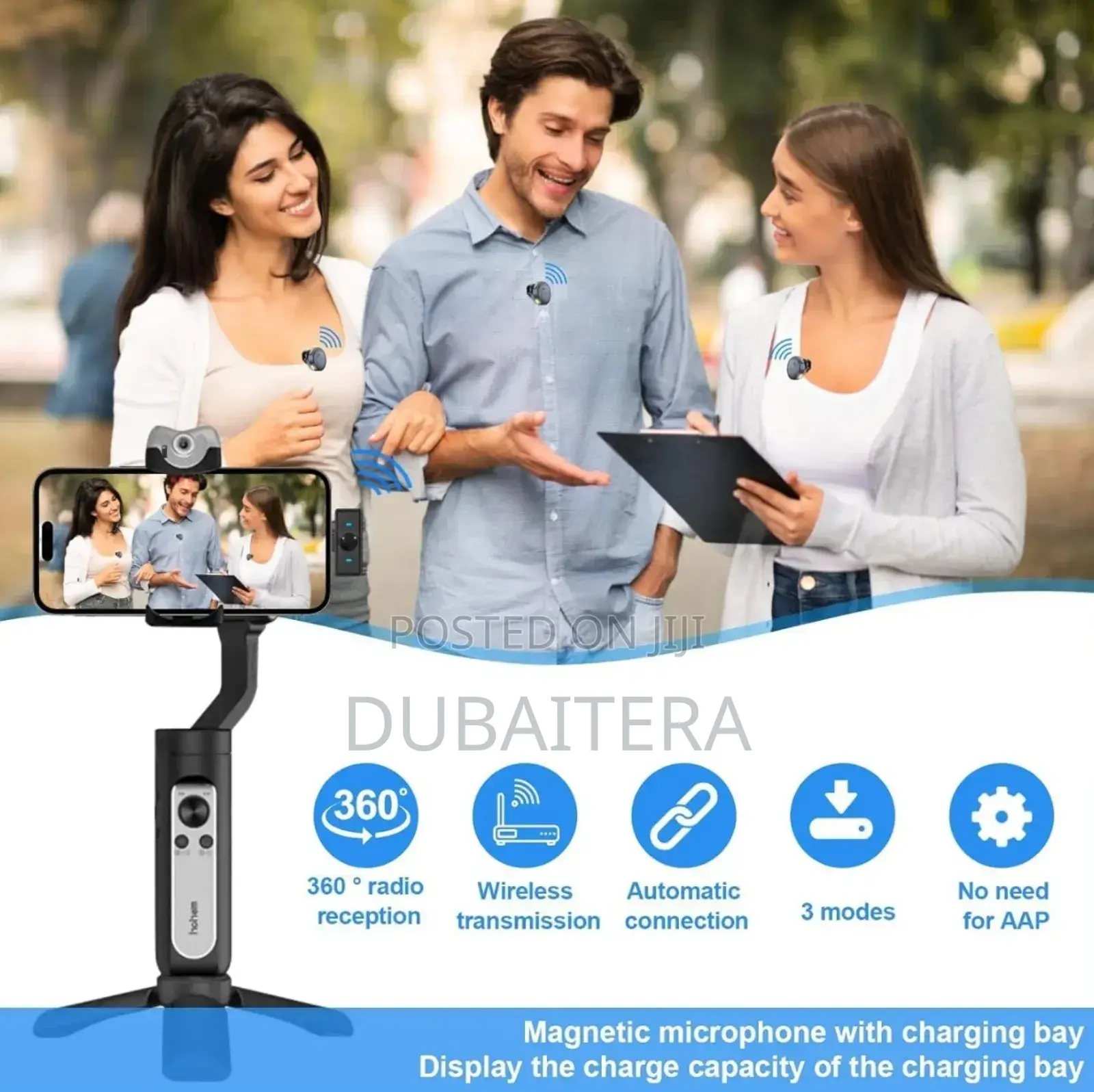 Mini Wireless Microphone Professional Dual Lavalier